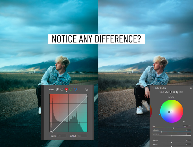 The Tone Curve vs The Color Grading in Camera Raw?