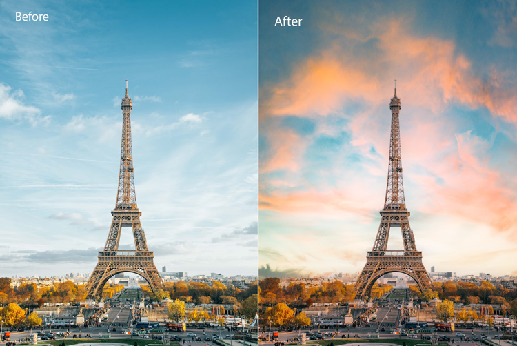 1 Click Sky Replacement With Adobe Photoshop