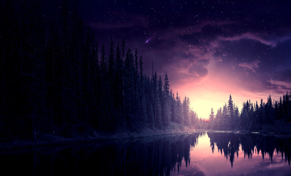 How to Create a Starry Night Scene in Photoshop